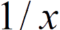 1/x